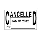 NEO Self Ink Stamp Cancelled with Date - Al Masam Stationery LLC